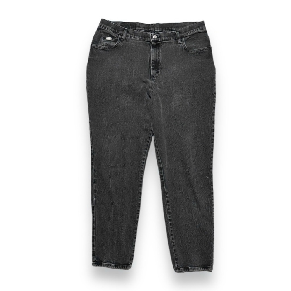 Vintage 90s Riders Black Denim High Rise Mom Jeans Women’s Plus Size 20W Grunge